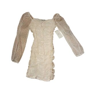 BLASHE bandage style IRIS Dress Ladies Small NWT Sexy Clingy French Dot Sheer